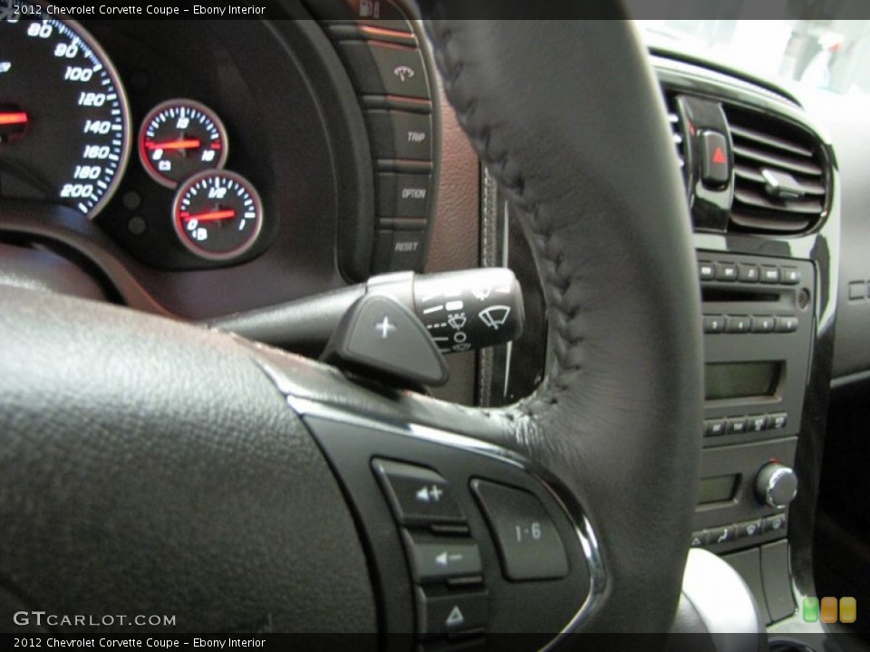 Ebony Interior Controls for the 2012 Chevrolet Corvette Coupe #73966409