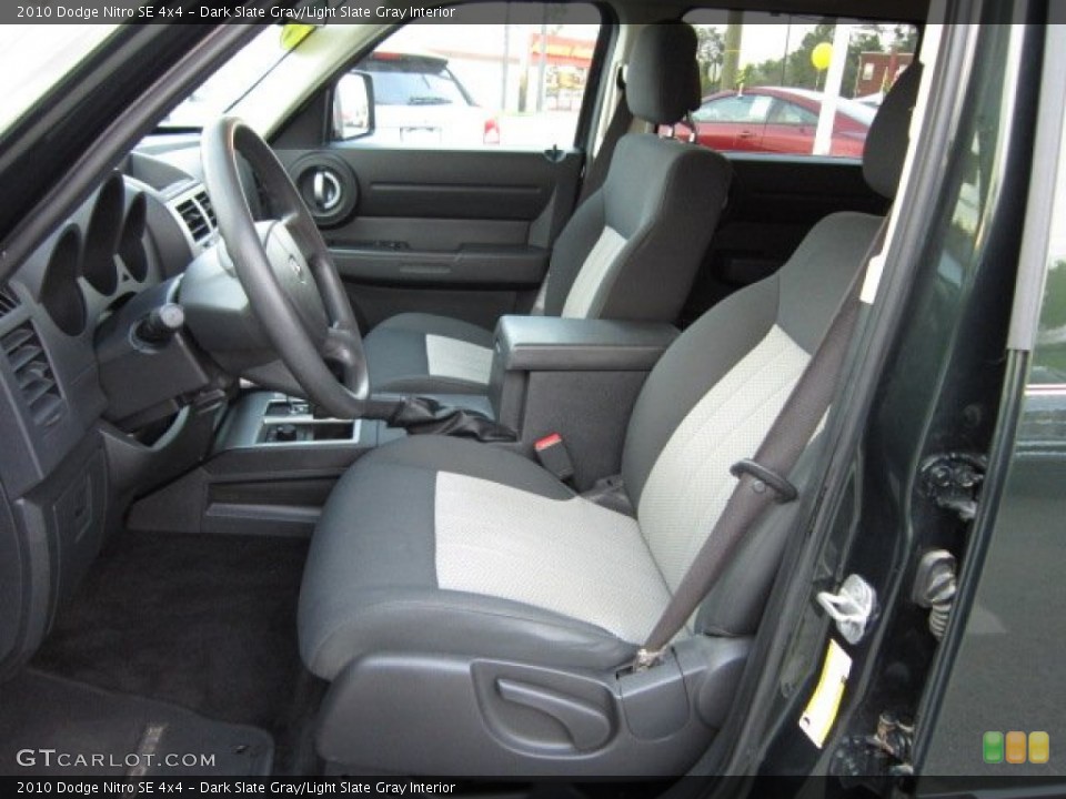 Dark Slate Gray/Light Slate Gray Interior Front Seat for the 2010 Dodge Nitro SE 4x4 #73966595
