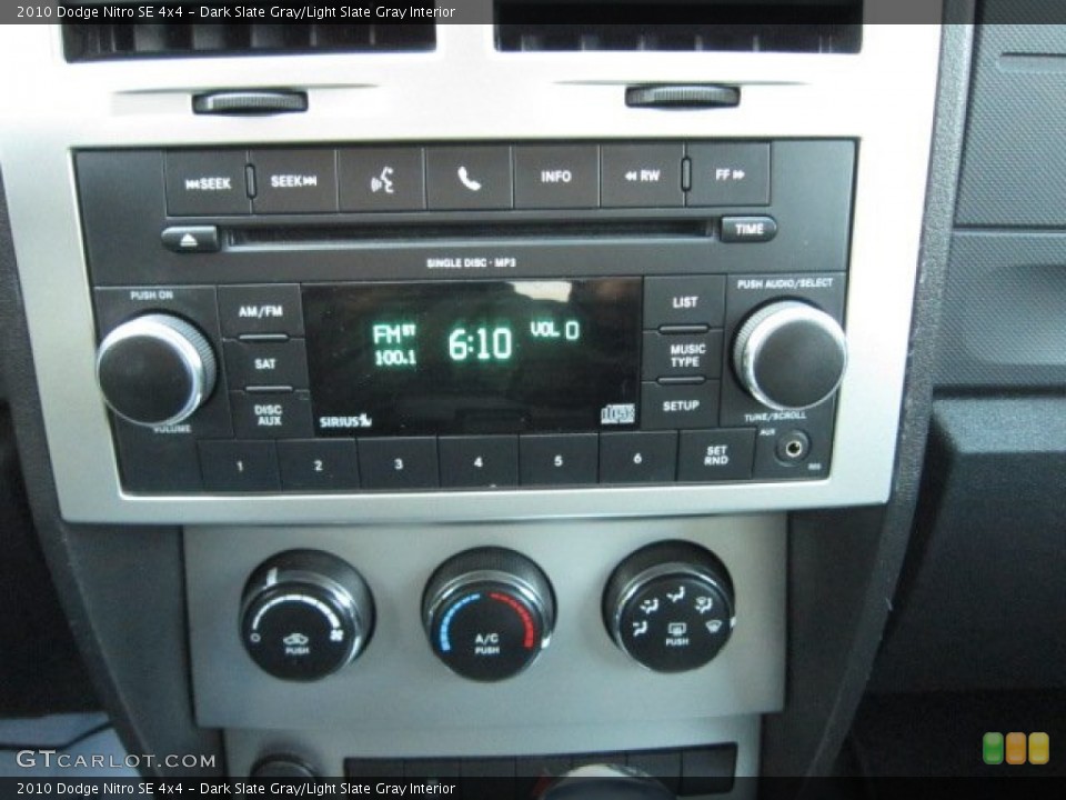 Dark Slate Gray/Light Slate Gray Interior Audio System for the 2010 Dodge Nitro SE 4x4 #73966844