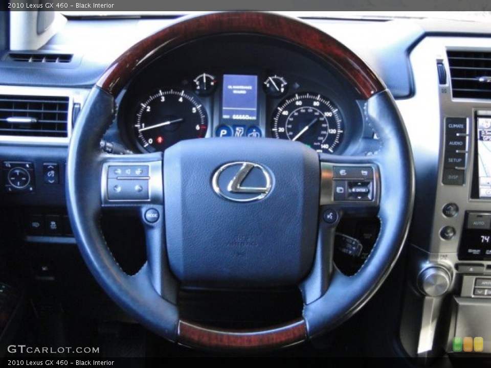 Black Interior Steering Wheel for the 2010 Lexus GX 460 #73967121