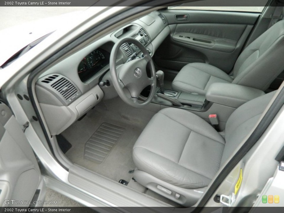 Stone Interior Prime Interior for the 2002 Toyota Camry LE #73967517