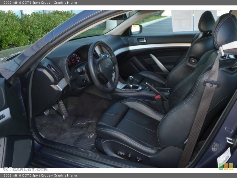 Graphite Interior Photo for the 2009 Infiniti G 37 S Sport Coupe #73967627