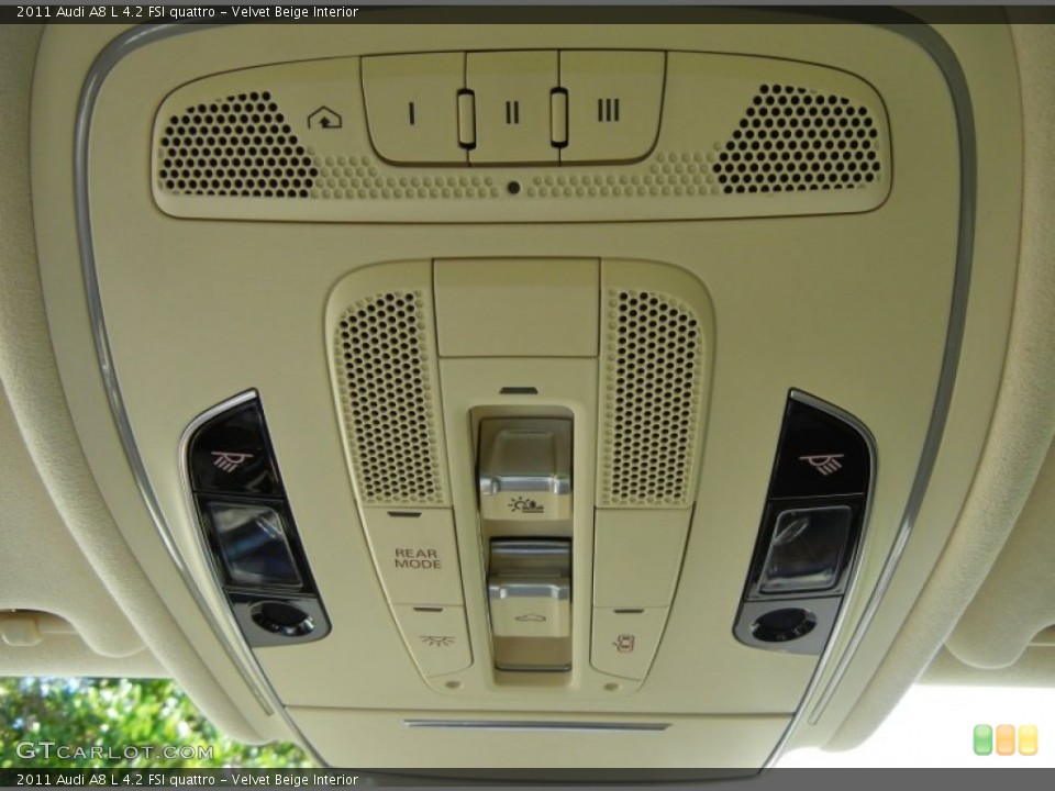 Velvet Beige Interior Controls for the 2011 Audi A8 L 4.2 FSI quattro #73968937
