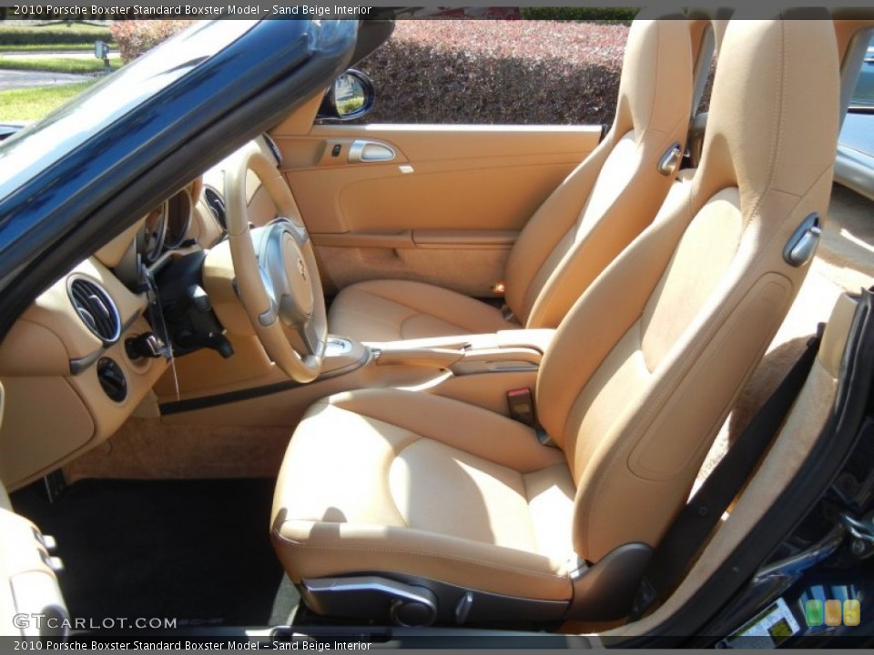 Sand Beige Interior Front Seat for the 2010 Porsche Boxster  #73969314