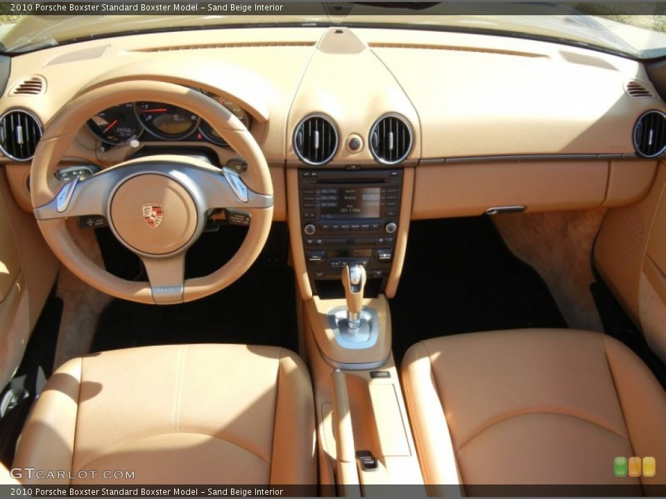 Sand Beige Interior Dashboard for the 2010 Porsche Boxster  #73969370