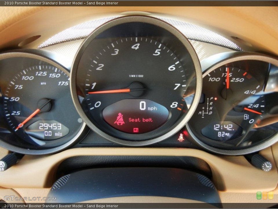 Sand Beige Interior Gauges for the 2010 Porsche Boxster  #73969397