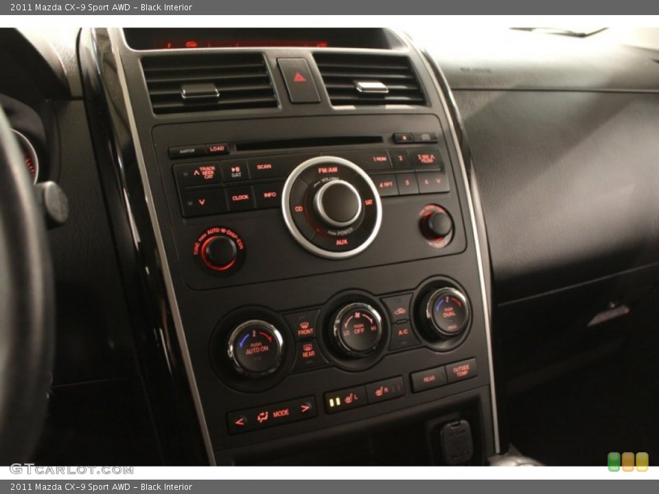 Black Interior Controls for the 2011 Mazda CX-9 Sport AWD #73970460