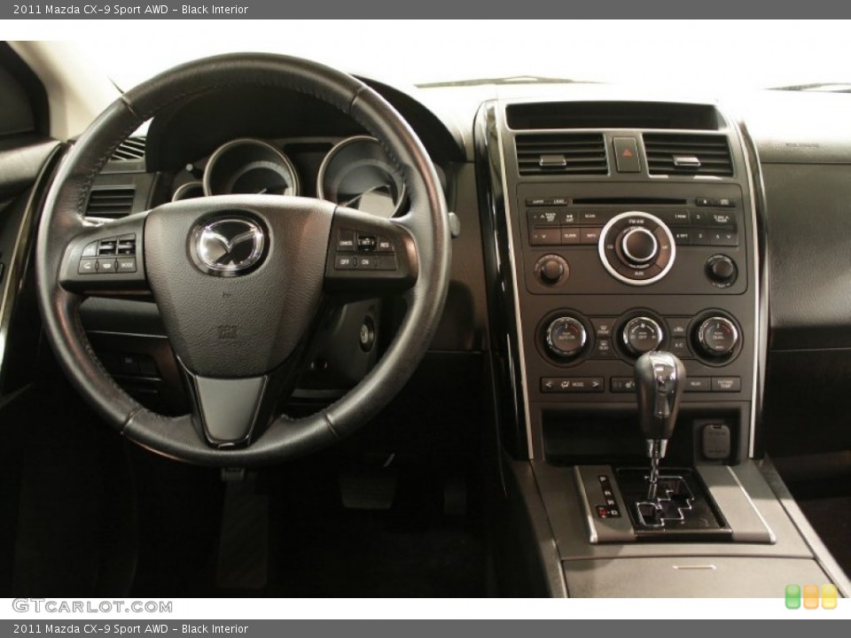 Black Interior Dashboard for the 2011 Mazda CX-9 Sport AWD #73970564