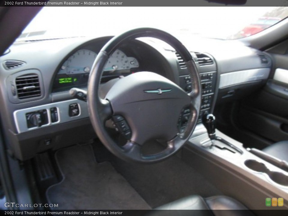 Midnight Black Interior Dashboard for the 2002 Ford Thunderbird Premium Roadster #73970864