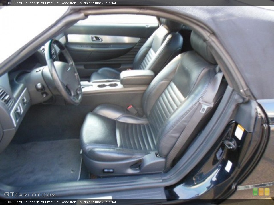 Midnight Black Interior Front Seat for the 2002 Ford Thunderbird Premium Roadster #73970876