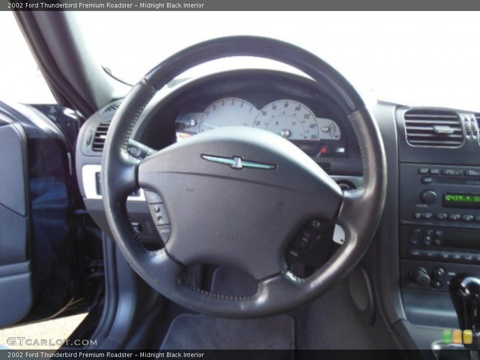 Midnight Black Interior Steering Wheel for the 2002 Ford Thunderbird Premium Roadster #73970981