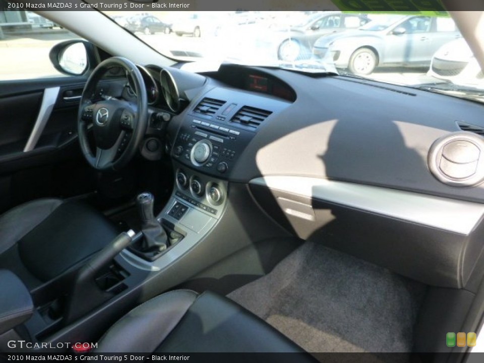 Black Interior Dashboard for the 2010 Mazda MAZDA3 s Grand Touring 5 Door #73972820