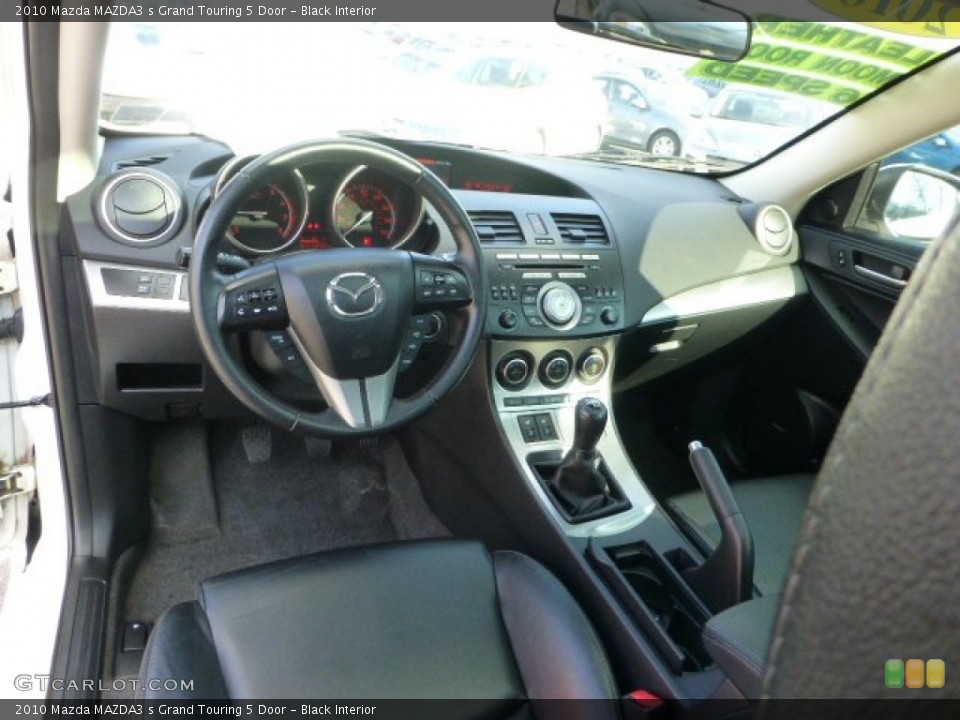 Black Interior Dashboard for the 2010 Mazda MAZDA3 s Grand Touring 5 Door #73972892