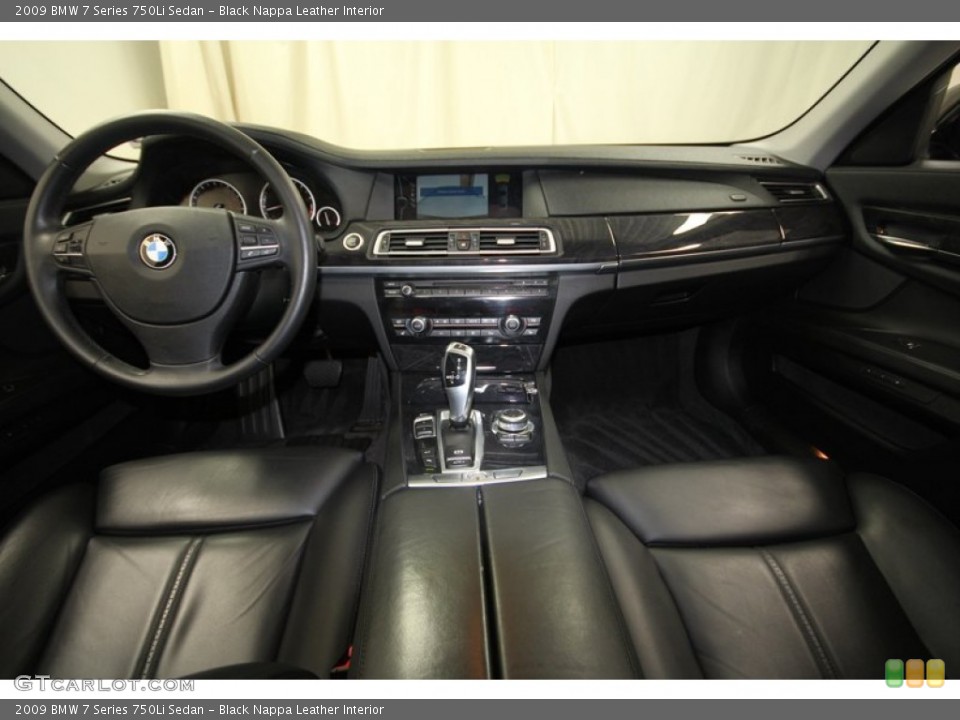 Black Nappa Leather Interior Dashboard for the 2009 BMW 7 Series 750Li Sedan #73973291