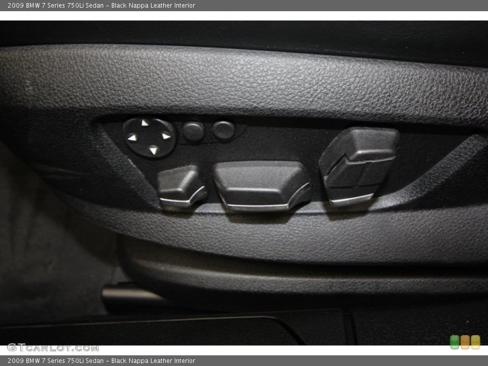 Black Nappa Leather Interior Controls for the 2009 BMW 7 Series 750Li Sedan #73973471