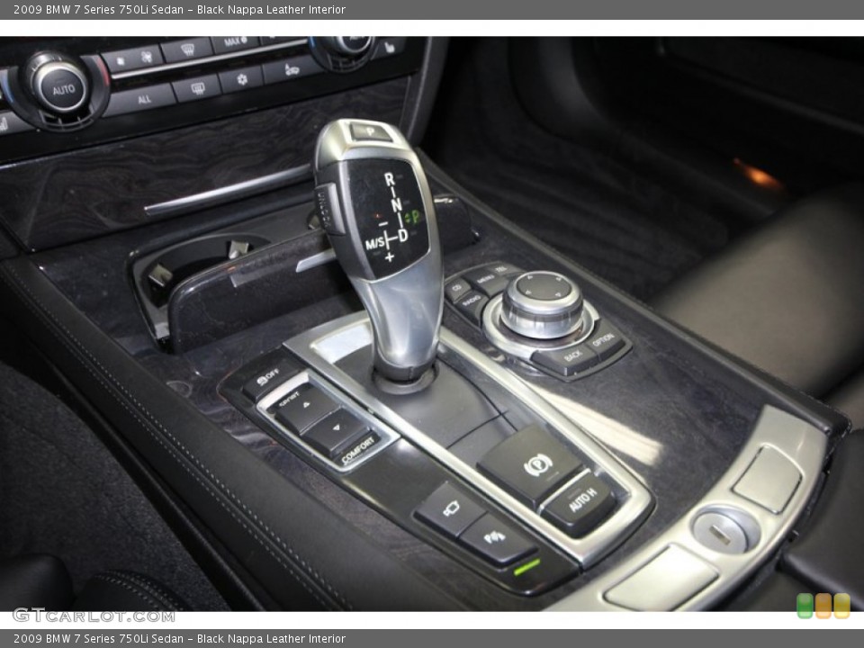 Black Nappa Leather Interior Transmission for the 2009 BMW 7 Series 750Li Sedan #73973564