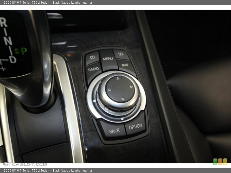 Black Nappa Leather Interior Controls for the 2009 BMW 7 Series 750Li Sedan #73973573