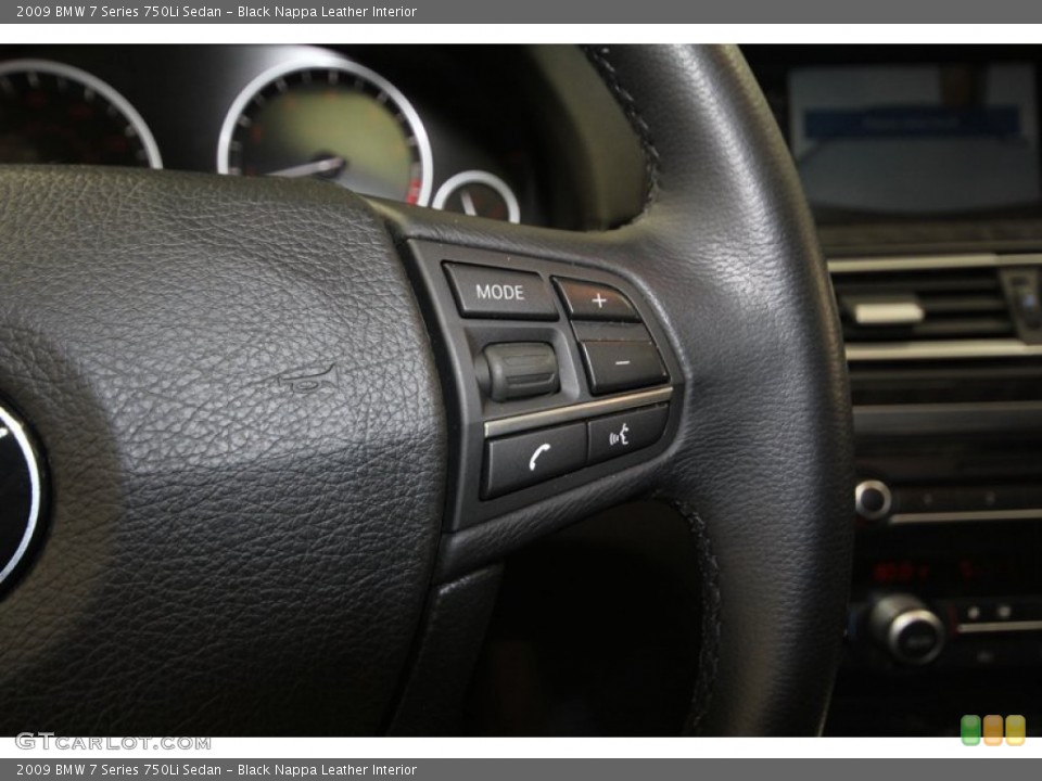 Black Nappa Leather Interior Controls for the 2009 BMW 7 Series 750Li Sedan #73973627