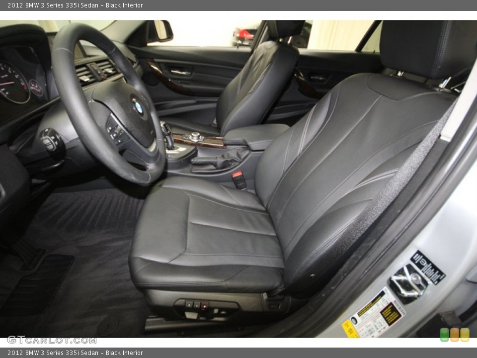 Black Interior Front Seat for the 2012 BMW 3 Series 335i Sedan #73973993