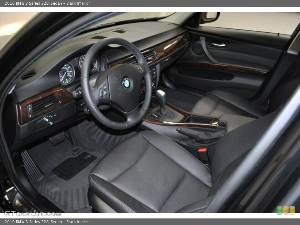 Black Interior Prime Interior for the 2010 BMW 3 Series 328i Sedan #73975286