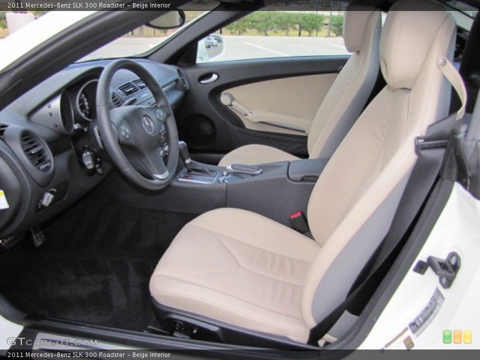 Beige Interior Front Seat for the 2011 Mercedes-Benz SLK 300 Roadster #73975370