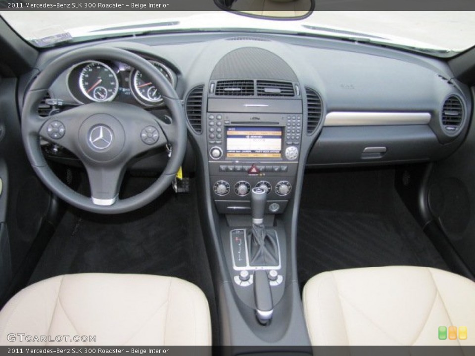Beige Interior Dashboard for the 2011 Mercedes-Benz SLK 300 Roadster #73975384