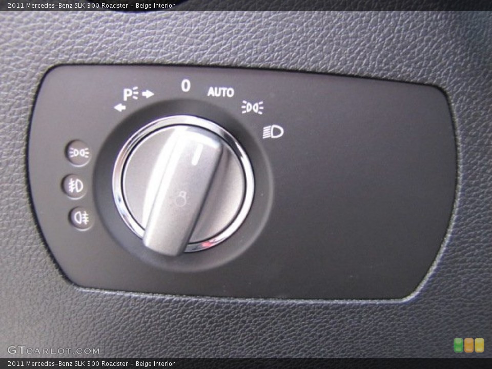 Beige Interior Controls for the 2011 Mercedes-Benz SLK 300 Roadster #73975745