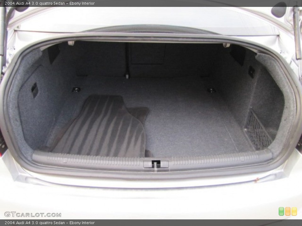 Ebony Interior Trunk for the 2004 Audi A4 3.0 quattro Sedan #73976378