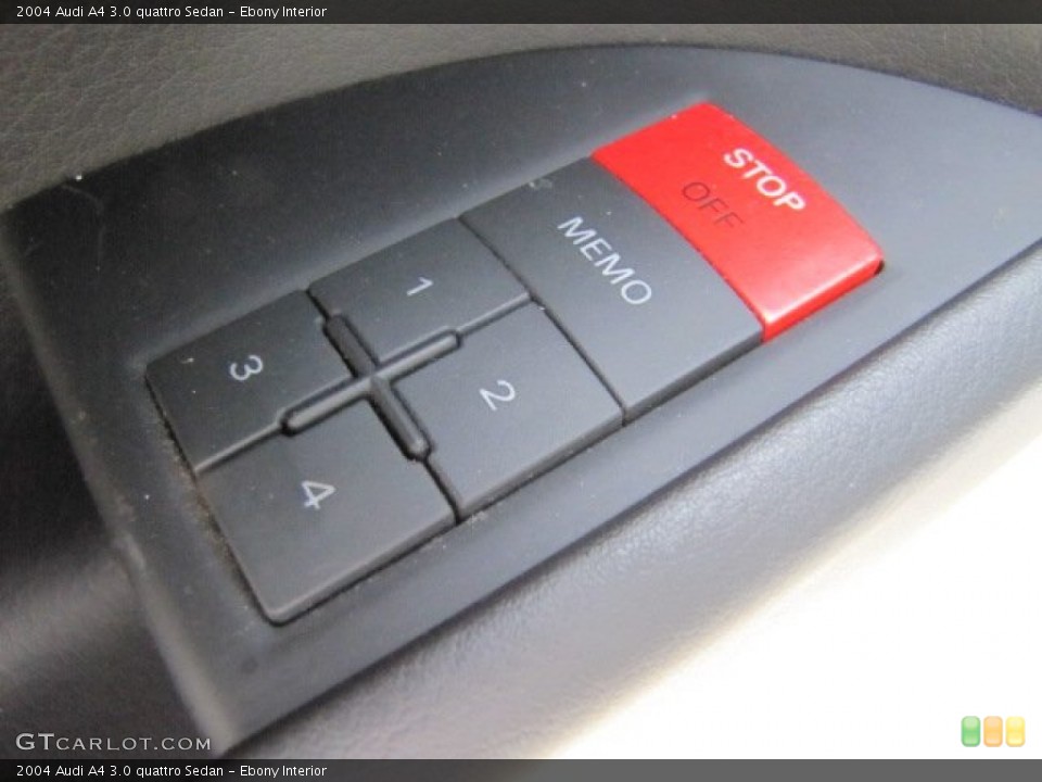 Ebony Interior Controls for the 2004 Audi A4 3.0 quattro Sedan #73976411