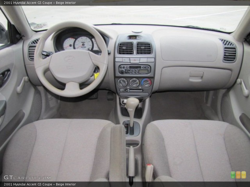Beige Interior Photo for the 2001 Hyundai Accent GS Coupe #73976759