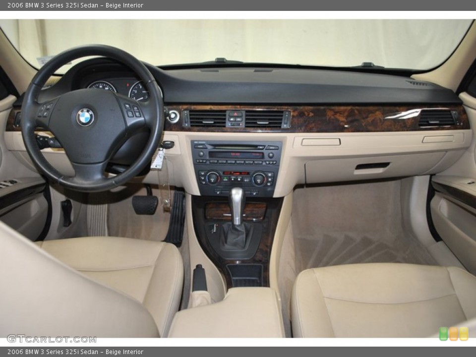 Beige Interior Dashboard for the 2006 BMW 3 Series 325i Sedan #73978034