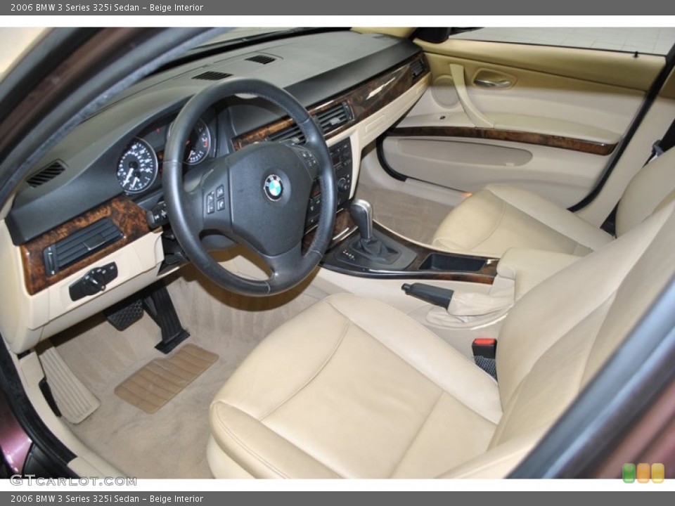 Beige Interior Prime Interior for the 2006 BMW 3 Series 325i Sedan #73978136