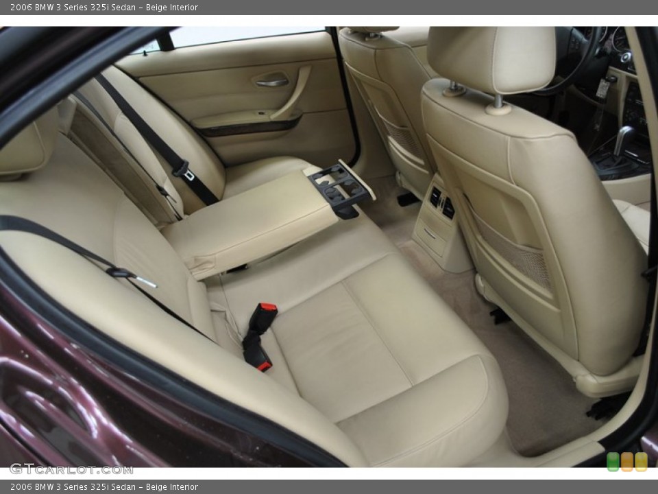 Beige Interior Rear Seat for the 2006 BMW 3 Series 325i Sedan #73978358