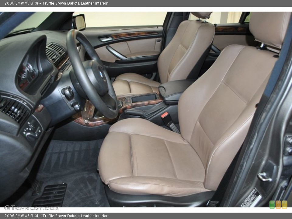 Truffle Brown Dakota Leather Interior Front Seat for the 2006 BMW X5 3.0i #73978493