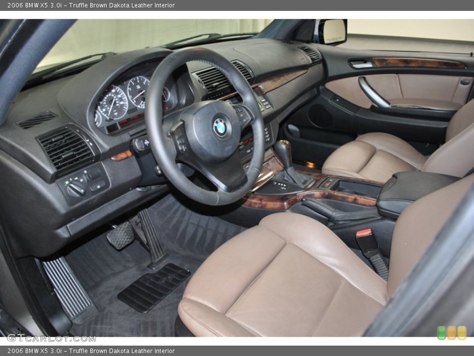 Truffle Brown Dakota Leather 2006 BMW X5 Interiors