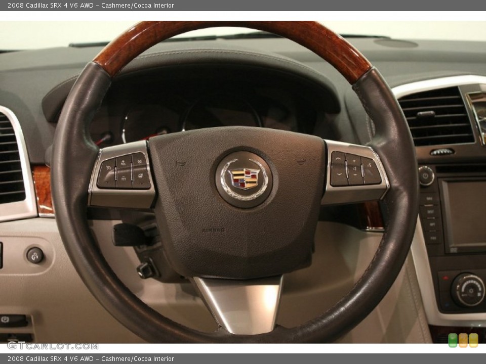 Cashmere/Cocoa Interior Steering Wheel for the 2008 Cadillac SRX 4 V6 AWD #73978622