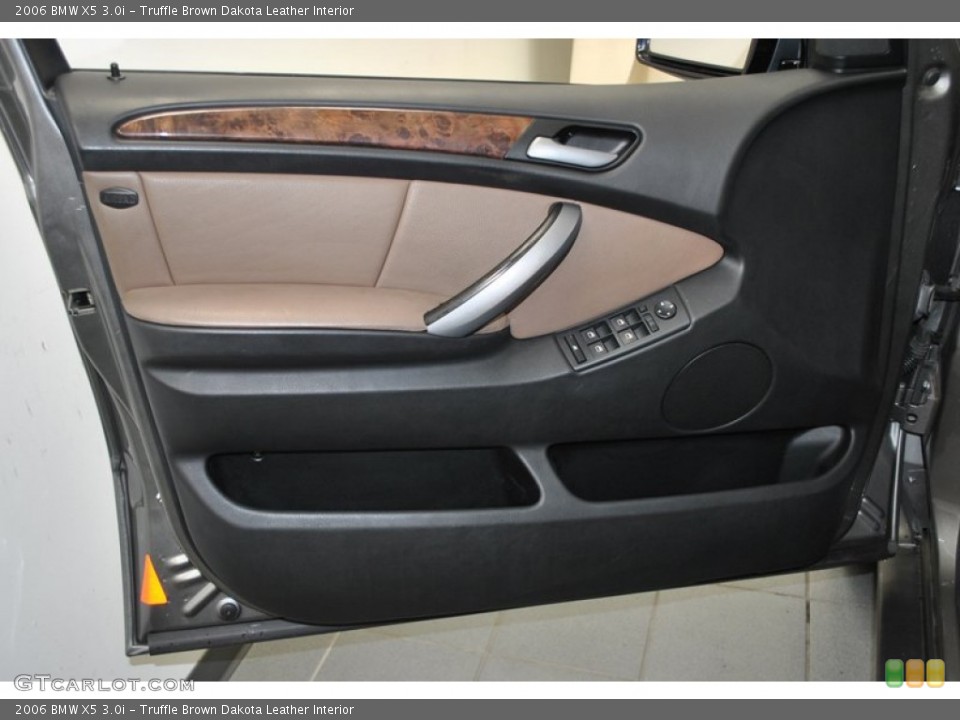 Truffle Brown Dakota Leather Interior Door Panel for the 2006 BMW X5 3.0i #73978640