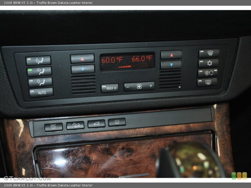 Truffle Brown Dakota Leather Interior Controls for the 2006 BMW X5 3.0i #73978709