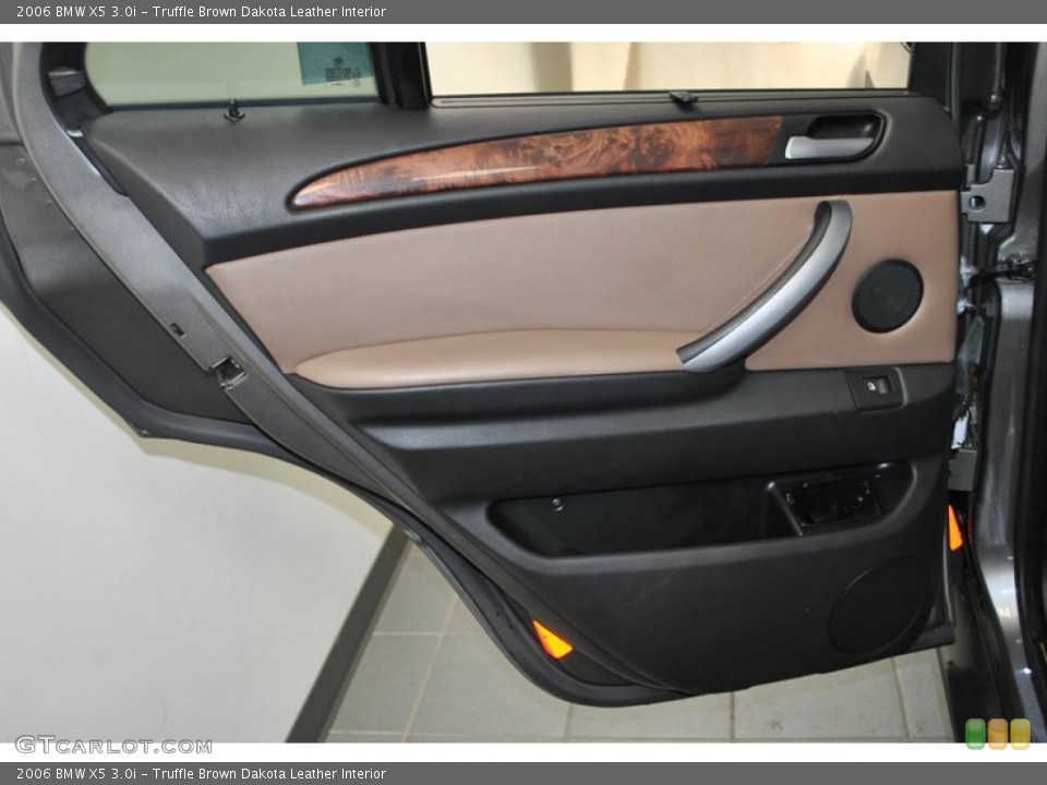 Truffle Brown Dakota Leather Interior Door Panel for the 2006 BMW X5 3.0i #73978793