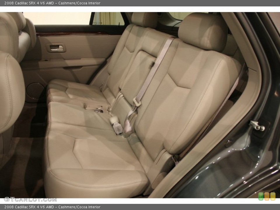 Cashmere/Cocoa Interior Rear Seat for the 2008 Cadillac SRX 4 V6 AWD #73978814