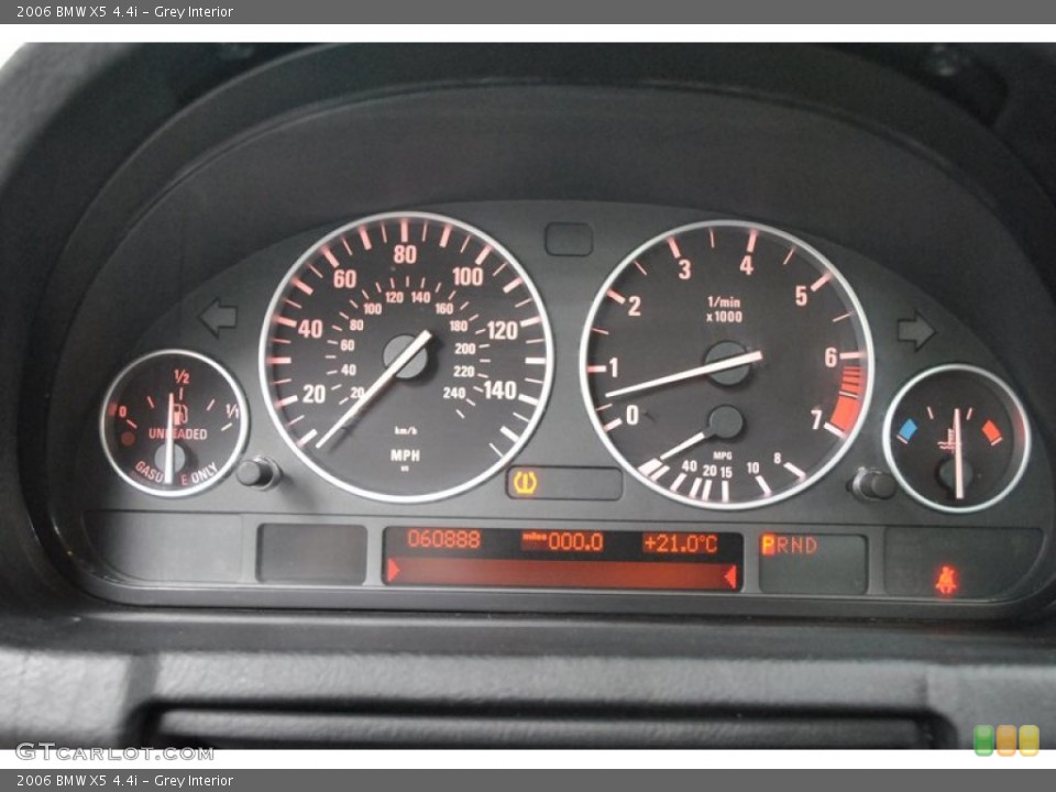 Grey Interior Gauges for the 2006 BMW X5 4.4i #73979432