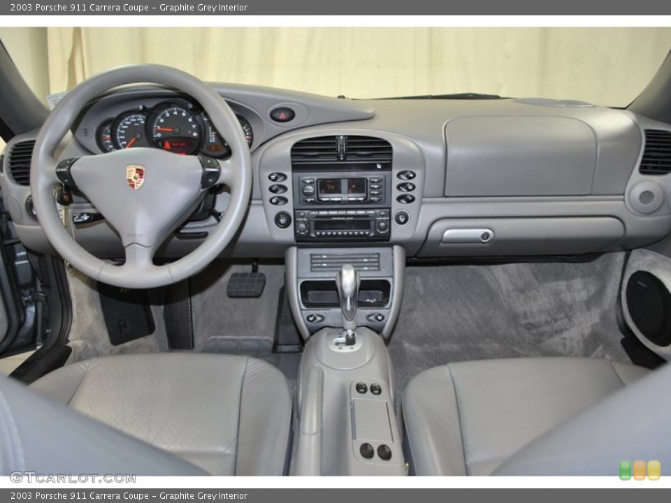 Graphite Grey Interior Dashboard for the 2003 Porsche 911 Carrera Coupe #73980359