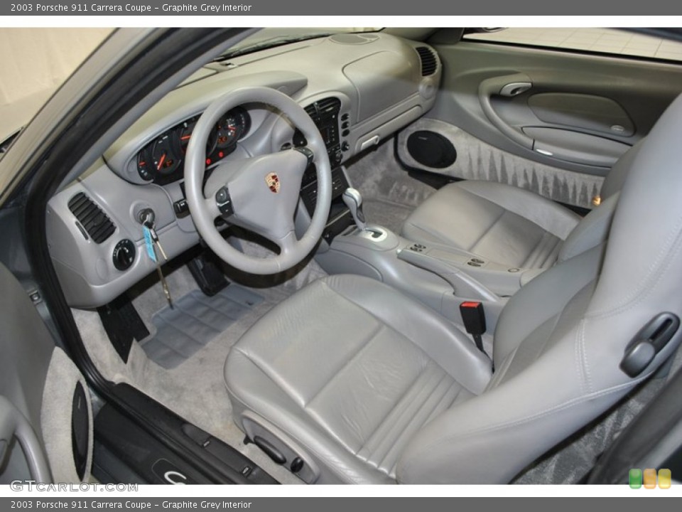 Graphite Grey Interior Prime Interior for the 2003 Porsche 911 Carrera Coupe #73980410