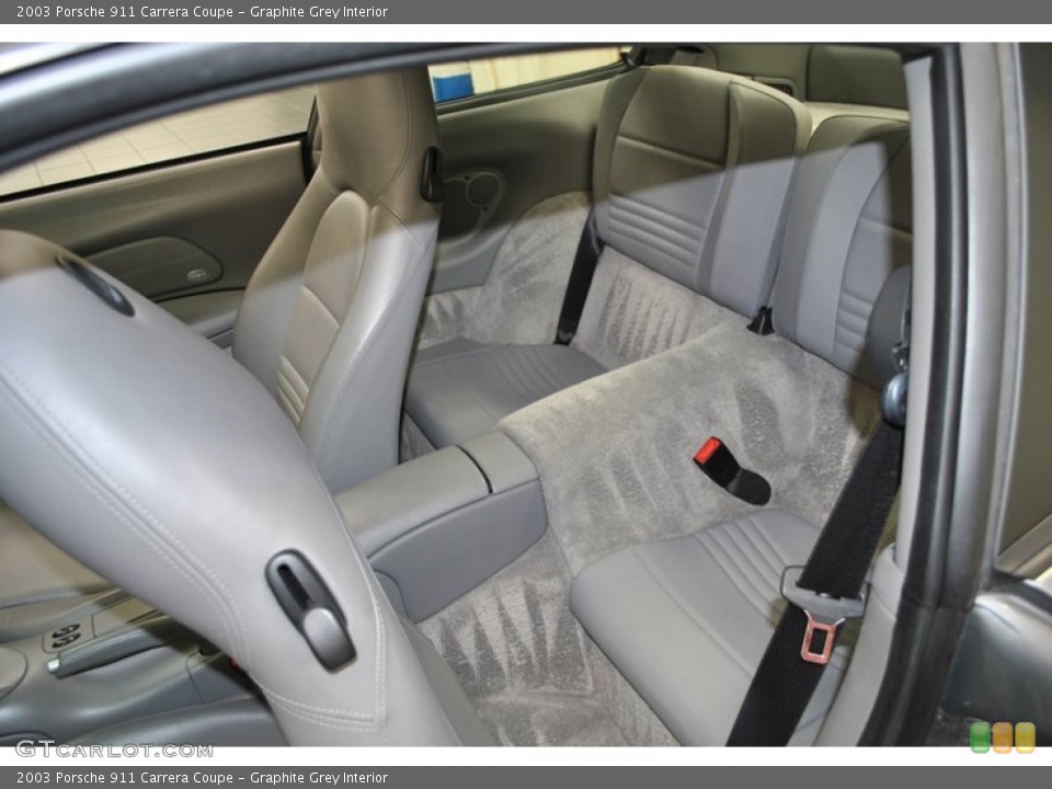 Graphite Grey Interior Rear Seat for the 2003 Porsche 911 Carrera Coupe #73980415