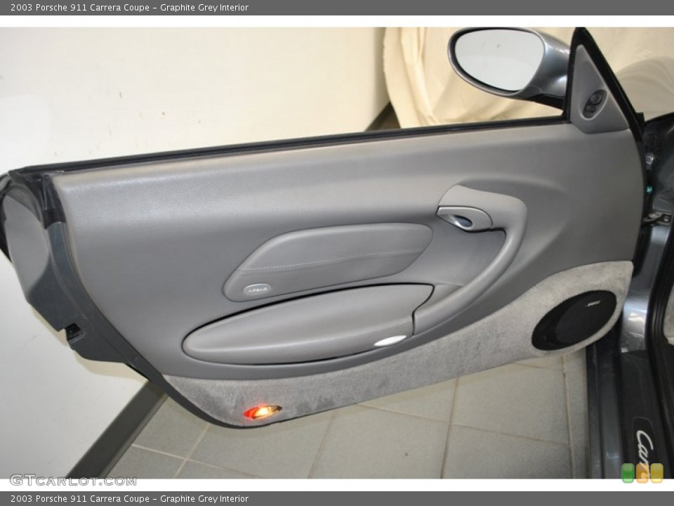 Graphite Grey Interior Door Panel for the 2003 Porsche 911 Carrera Coupe #73980419