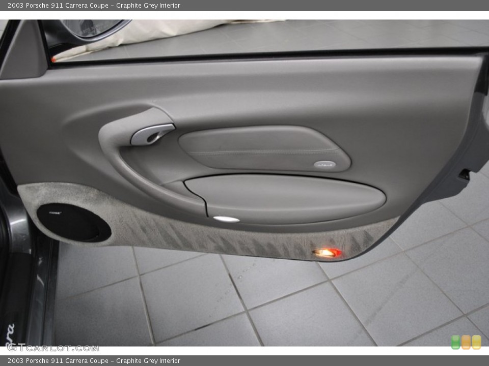 Graphite Grey Interior Door Panel for the 2003 Porsche 911 Carrera Coupe #73980509