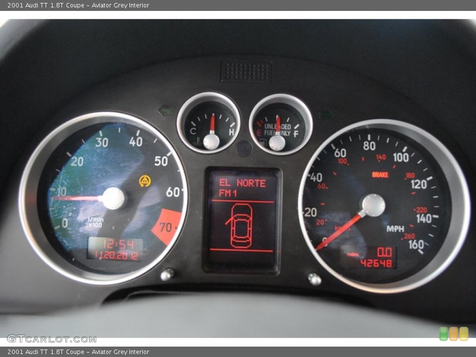 Aviator Grey Interior Gauges for the 2001 Audi TT 1.8T Coupe #73980707