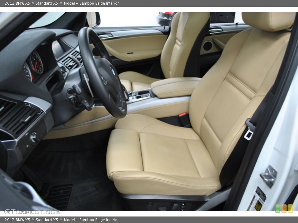 Bamboo Beige Interior Front Seat for the 2012 BMW X5 M  #73981313