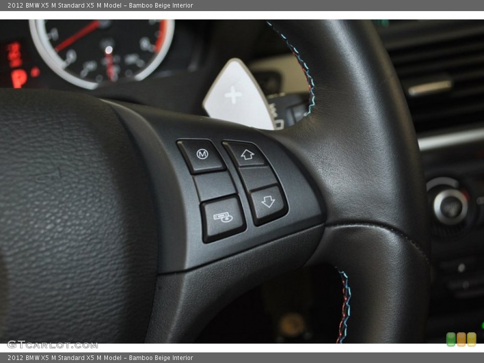 Bamboo Beige Interior Controls for the 2012 BMW X5 M  #73981454