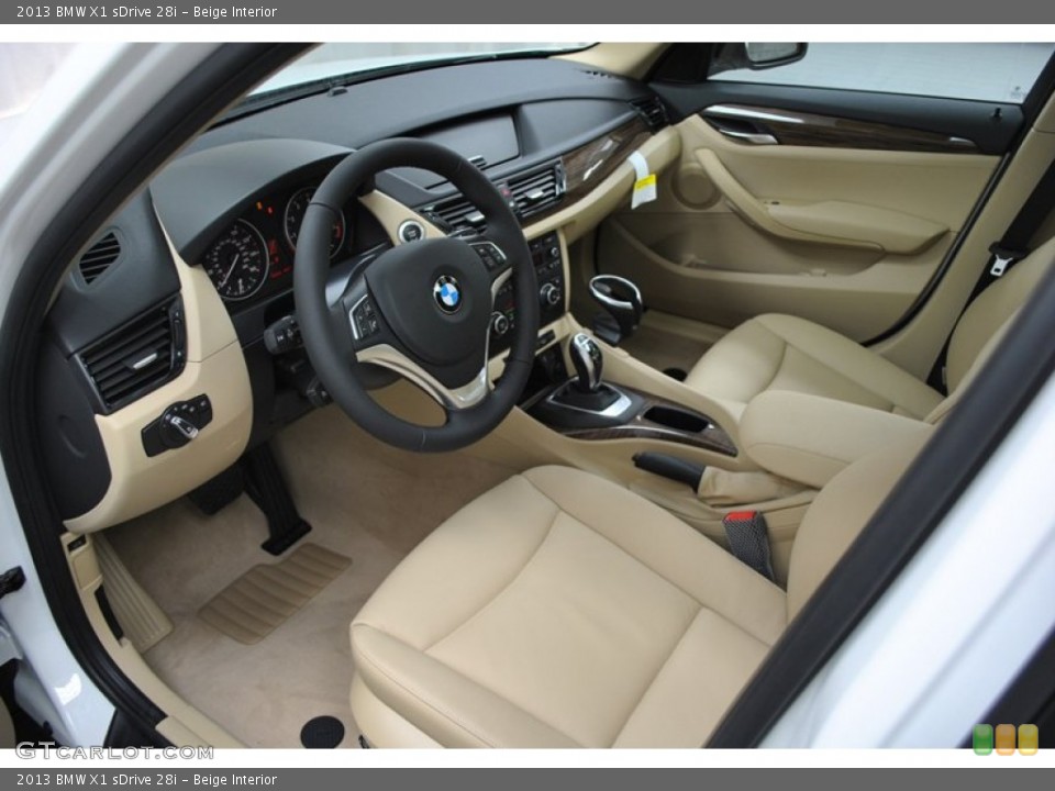 Beige Interior Prime Interior for the 2013 BMW X1 sDrive 28i #73982270